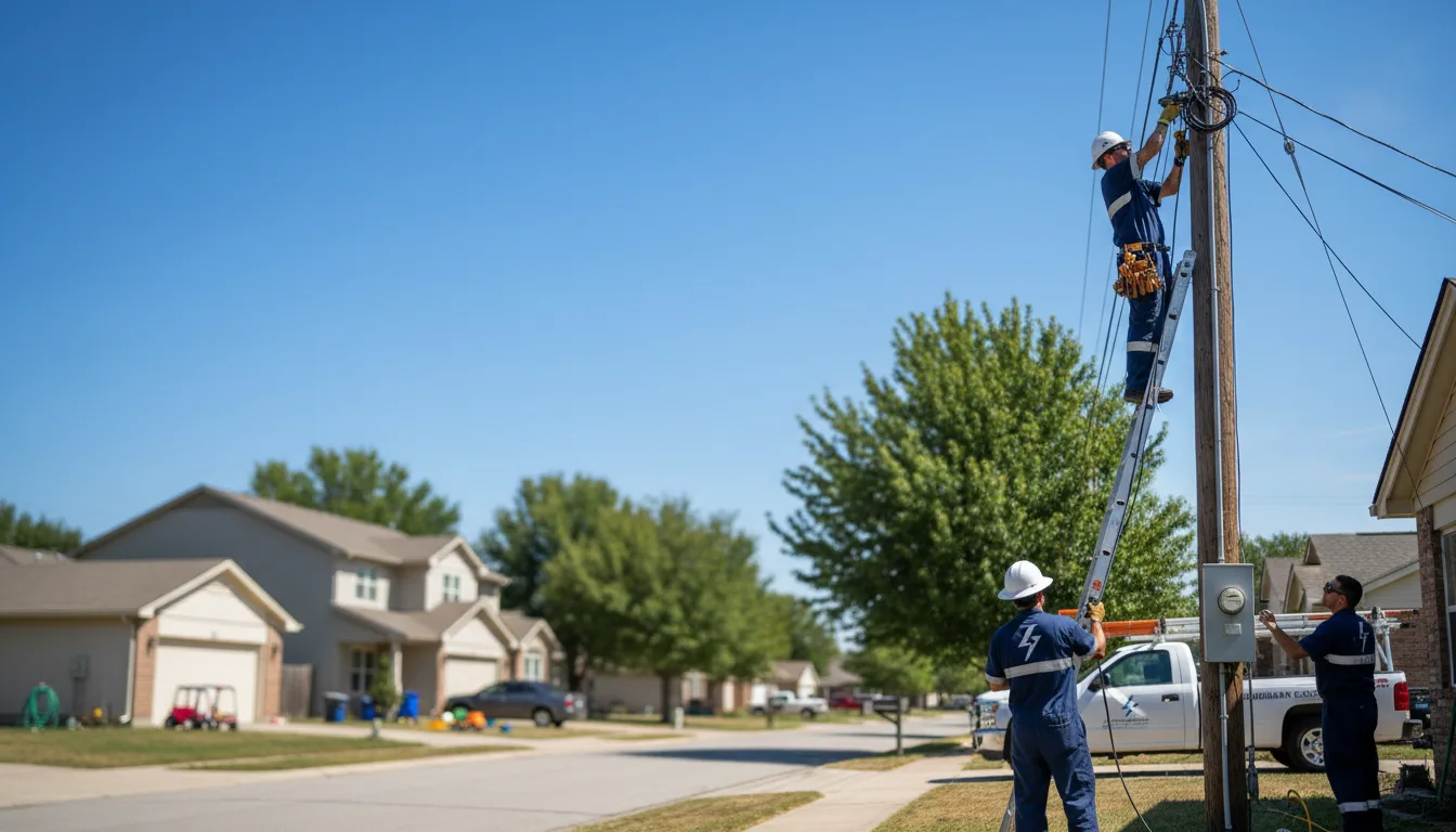 Residential electrician providing installation services in La Follette, TN